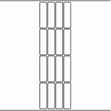 1165 - Label Size 20mm x 74mm - 3,636 labels per roll 