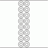 1166 - Label Size 35mm dia Donut - 3,640 labels per roll