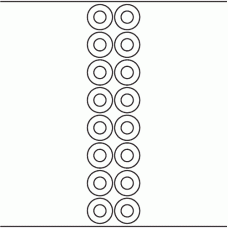 1166 - Label Size 35mm dia Donut - 3,640 labels per roll 