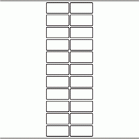 1183 - Label Size 51mm x 24mm - 5,050 labels per roll