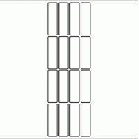 1194 - Label Size 21mm x 73mm - 3,670 labels per roll