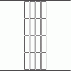 1194 - Label Size 21mm x 73mm - 3,670 labels per roll 