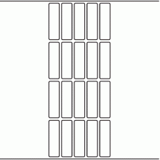 1195 - Label Size 18mm x 63mm - 5,180 labels per roll 