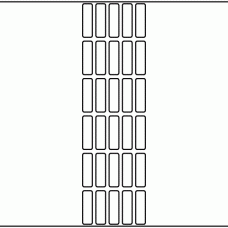 1198 - Label Size 11mm x 38mm - 8,260 labels per roll 