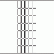 1200 - Label Size 15mm x 33.5mm - 9,410 labels per roll 