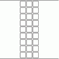 1201 - Label Size 25mm x 25mm - 7,260 labels per roll