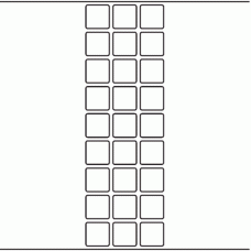 1201 - Label Size 25mm x 25mm - 7,260 labels per roll 