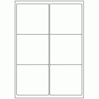 351 - Label Size 99.1mm x 93.1mm - 6 labels per sheet