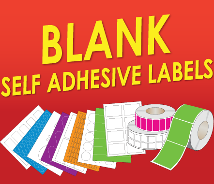 Blank self adhesive labels for you to print on